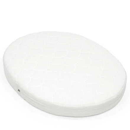Stokke Sleepi Mini matras, ovale babymatras met perfecte pasvorm bij De Gele Flamingo.
