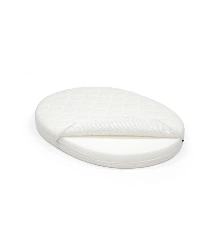Matras voor de Stokke Sleepi Mini met ademende 3D-mesh lagen, verkrijgbaar bij De Gele Flamingo.
