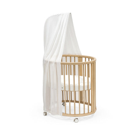 Stokke Sleepi Mini Natural voor pasgeborenen van 0 tot 6 maanden, wiegje bij De Gele Flamingo.