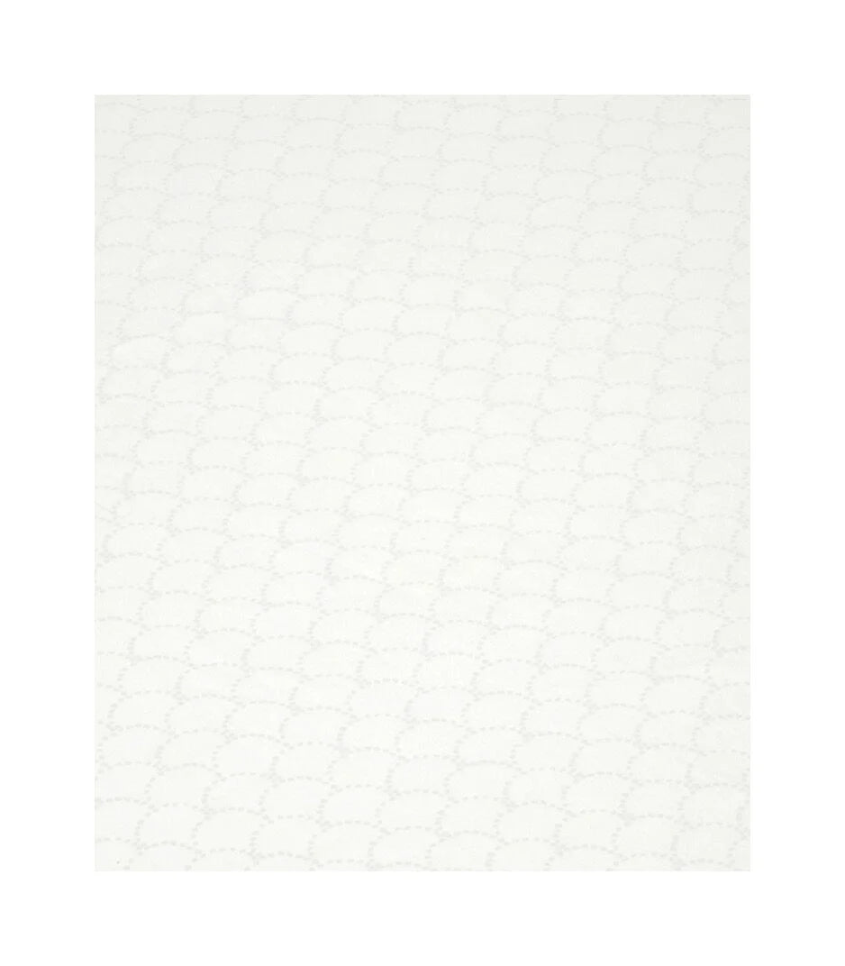 Stokke Sleepi Hoeslaken Wit van 100% katoen voor de ovale matras bij De Gele Flamingo