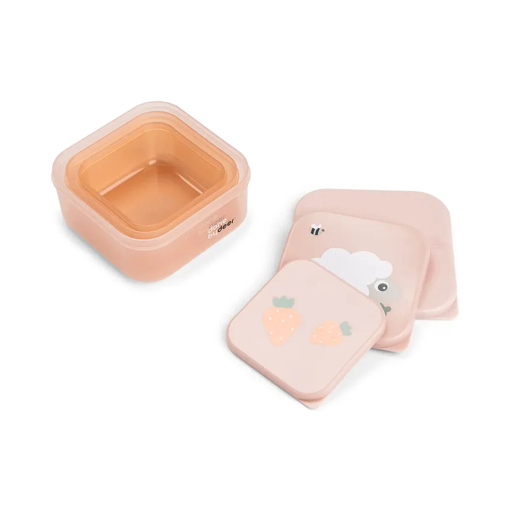 Done By Deer set van 3 snackdoosjes Tiny Farm Powder