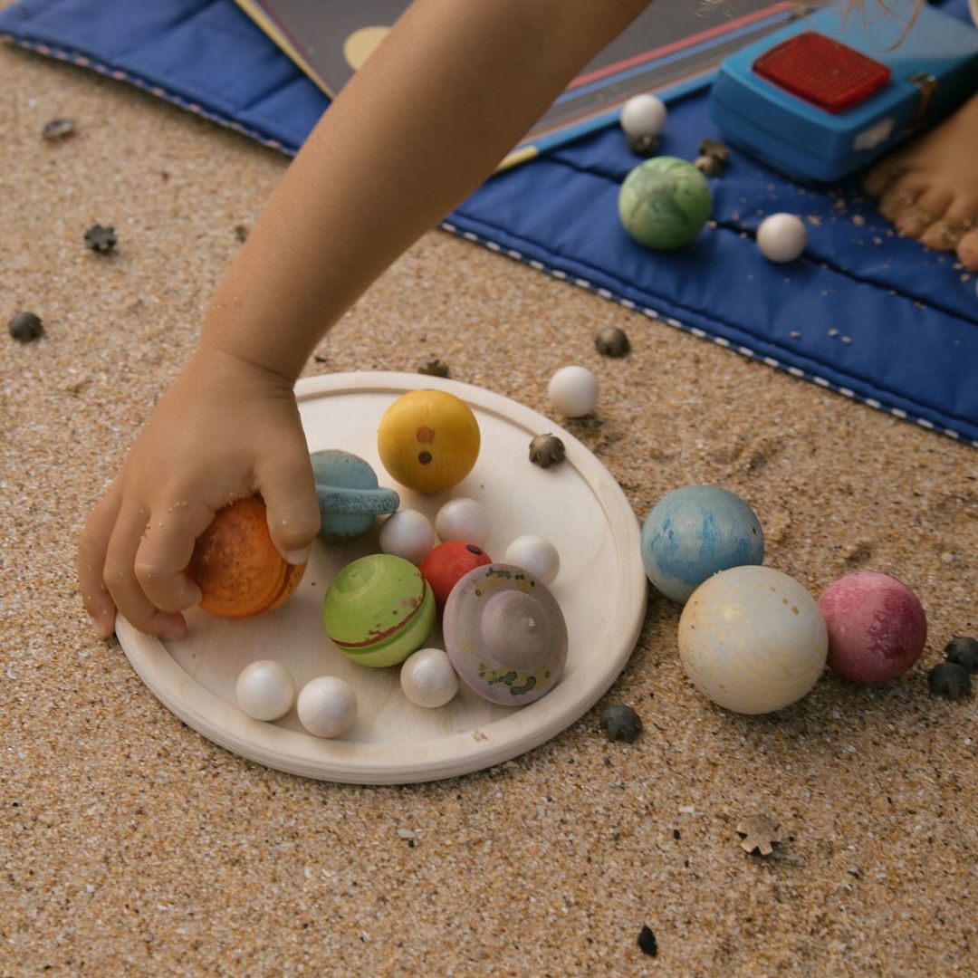 Grapat Dear Universe houten speelset met planeten en sterren