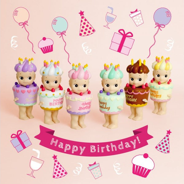 Sonny Angel Gelukspopje Happy Birthday Series, 1 stuk in blind box, bij De Gele Flamingo