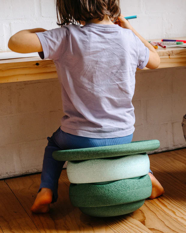Stapelstein Balance Board Dark Green rond balanceerbord