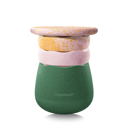 Stapelstein Spring Special Dynamic All Water Lily met Base, twee stenen, board en gratis Pad in waterlelietinten