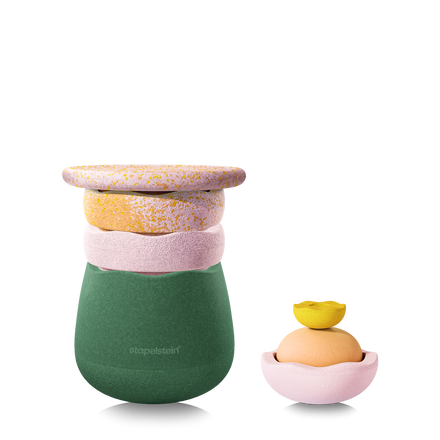 Stapelstein Spring Special Dynamic Complete Water Lily met Base, stenen, board, Inside set en gratis Pad in waterlelietinten