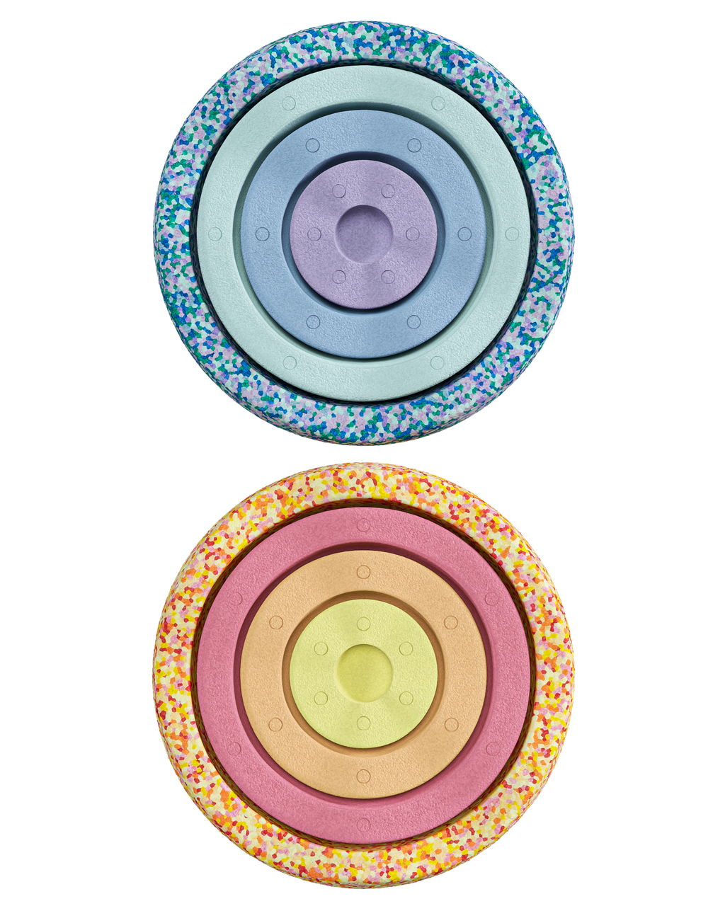 Stapelstein Inside Set Pastel stenen naast elkaar in pasteltinten