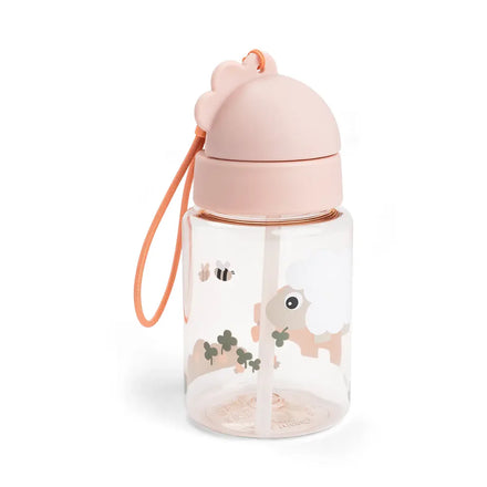 Done By Deer drinkfles met rietje Tiny Farm Powder