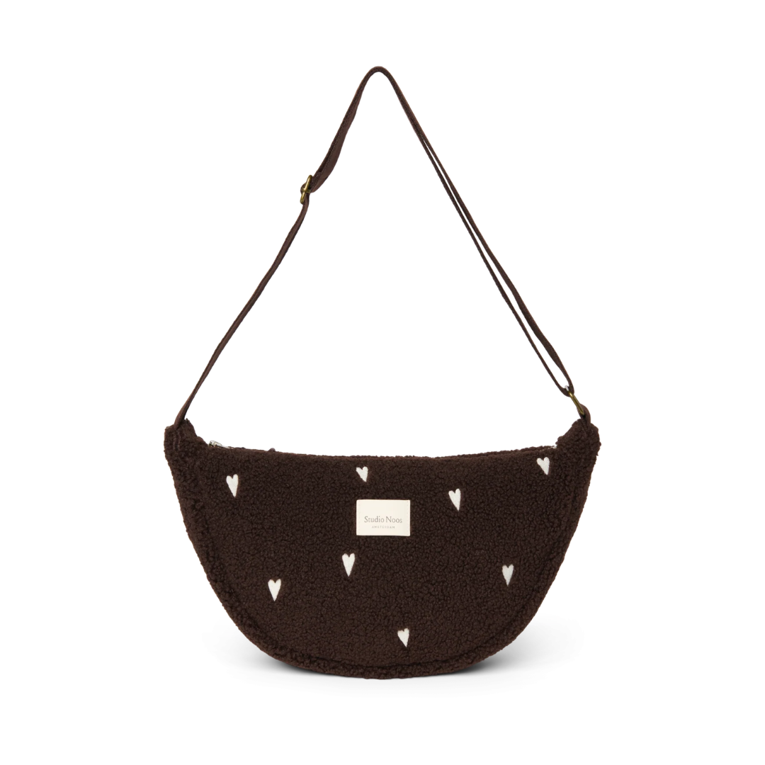 Studio Noos Adult Fanny Pack | Chocolate Teddy Hearts