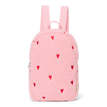 Studio Noos mini rugzakje lichtroze Teddy Hearts bij De Gele Flamingo