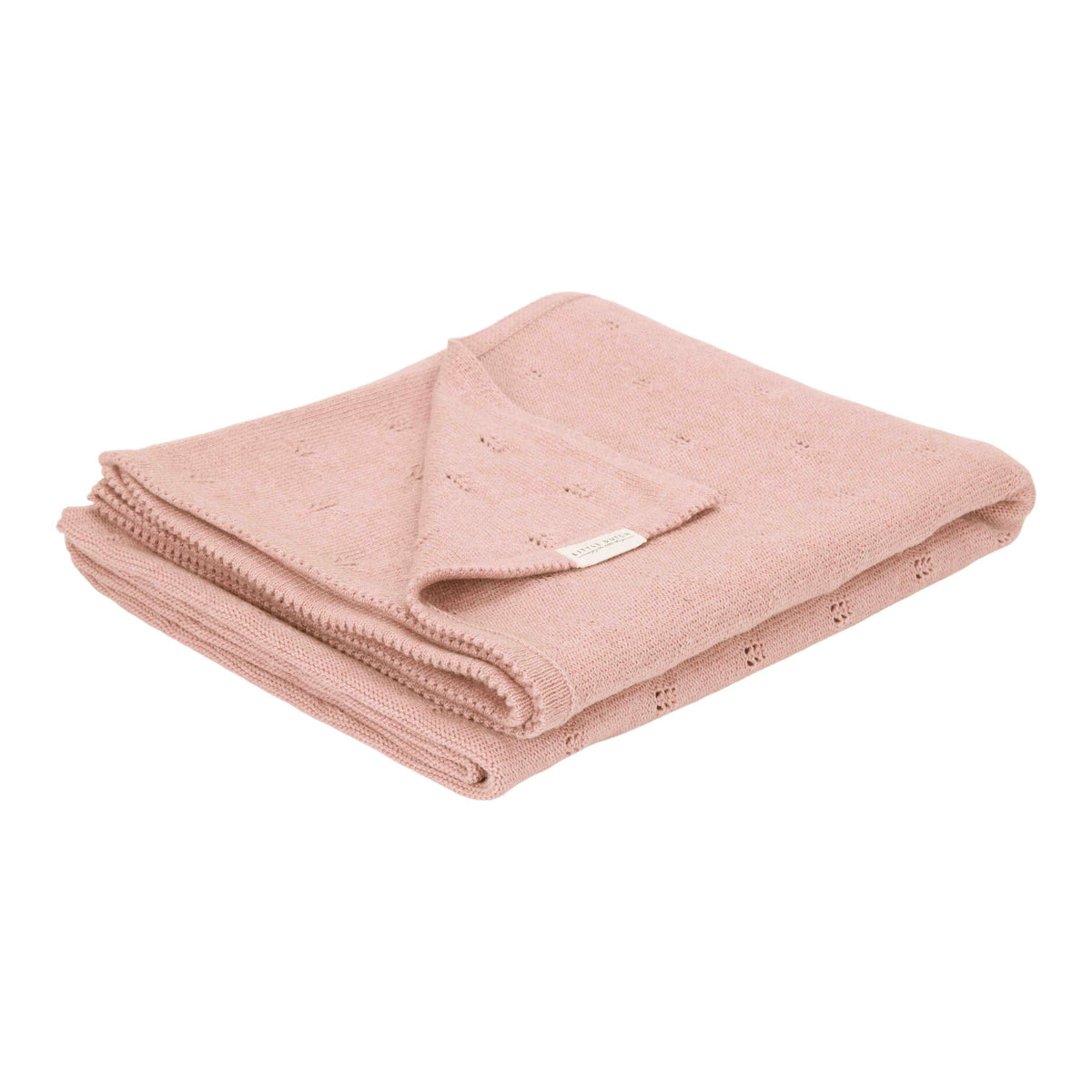 Little Dutch Wiegdeken Gebreid Pure Blossom | Roze 70 x 100cm
