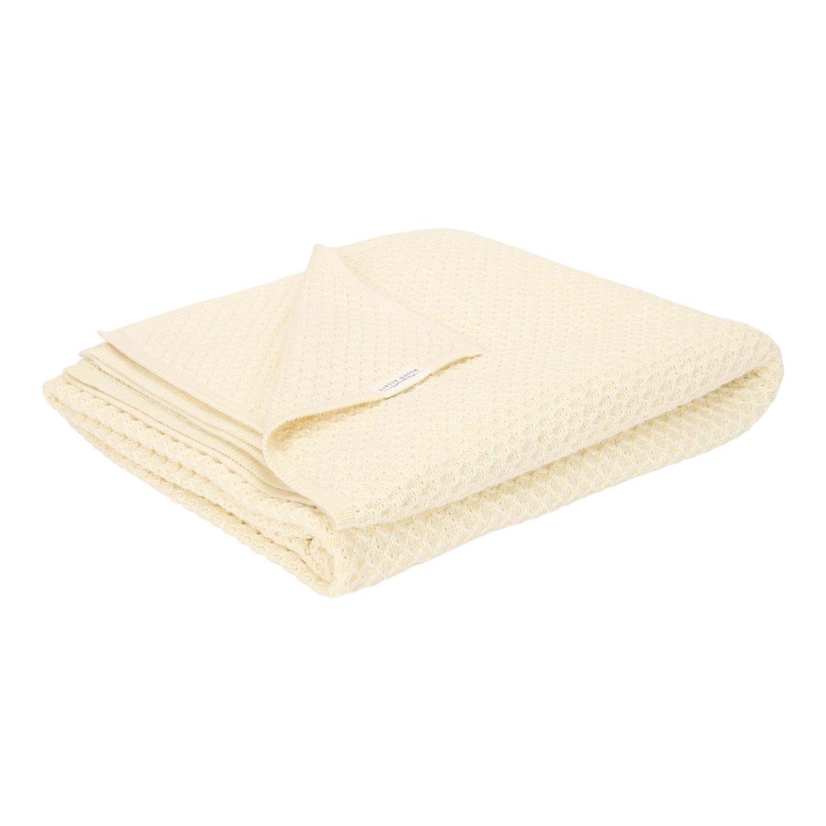 * Little Dutch Wiegdeken Gebreid - Pure Soft White | Wit