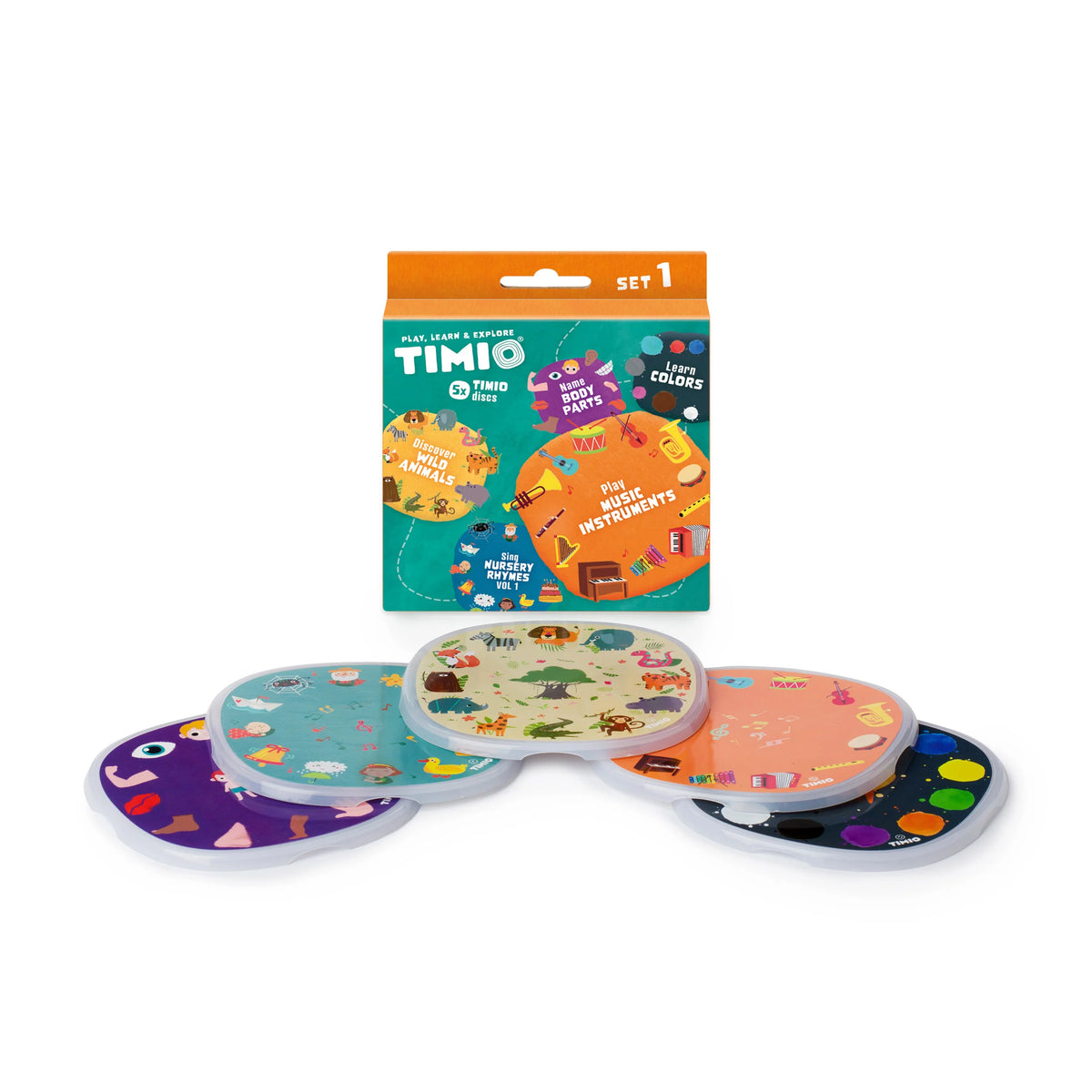 Timio Uitbreidingsset 1 - verpakking met 5 magnetische schijven