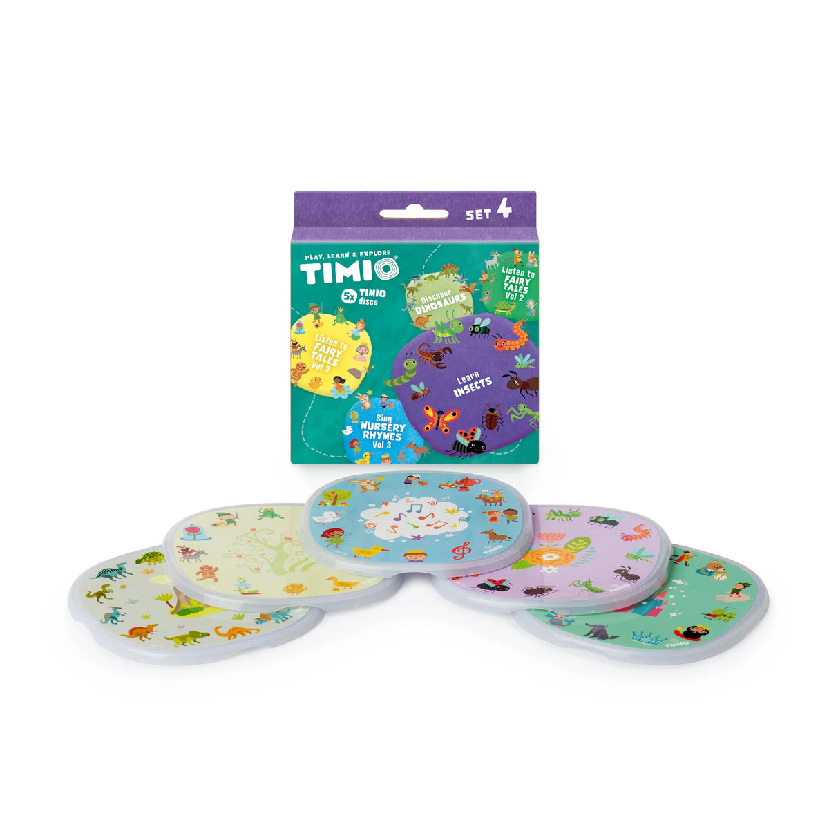 Timio Uitbreidingsset 4 - verpakking met 5 magnetische schijven