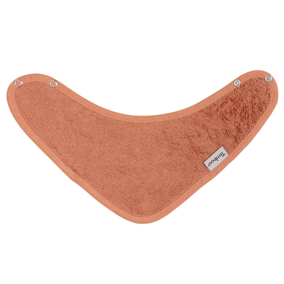 Timboo Bandana Slab Bamboe Kwijlsjaaltje Dubbele Laag | Sunrise Orange