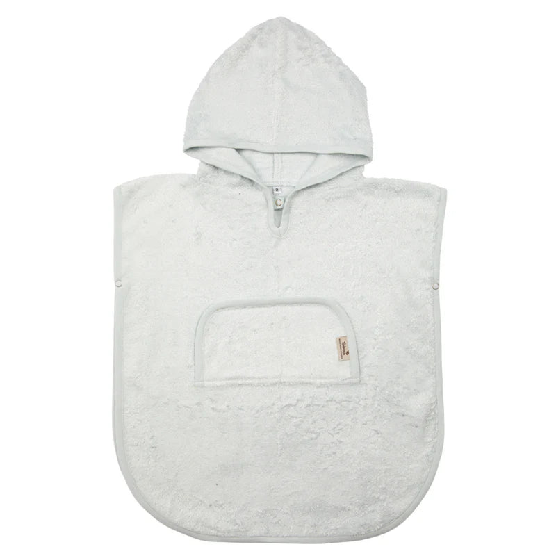 * Timboo Poncho Met V-Hals Bamboo 4-6Y | Riviera Blue