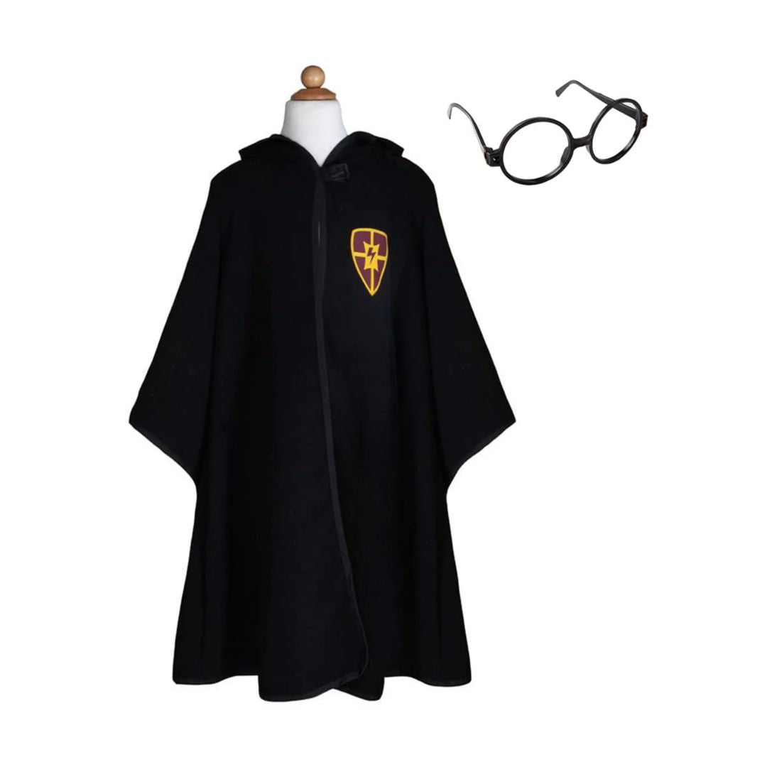* Great Pretenders Tovenaar Wizard Cloak & Glasses | 5-6Y