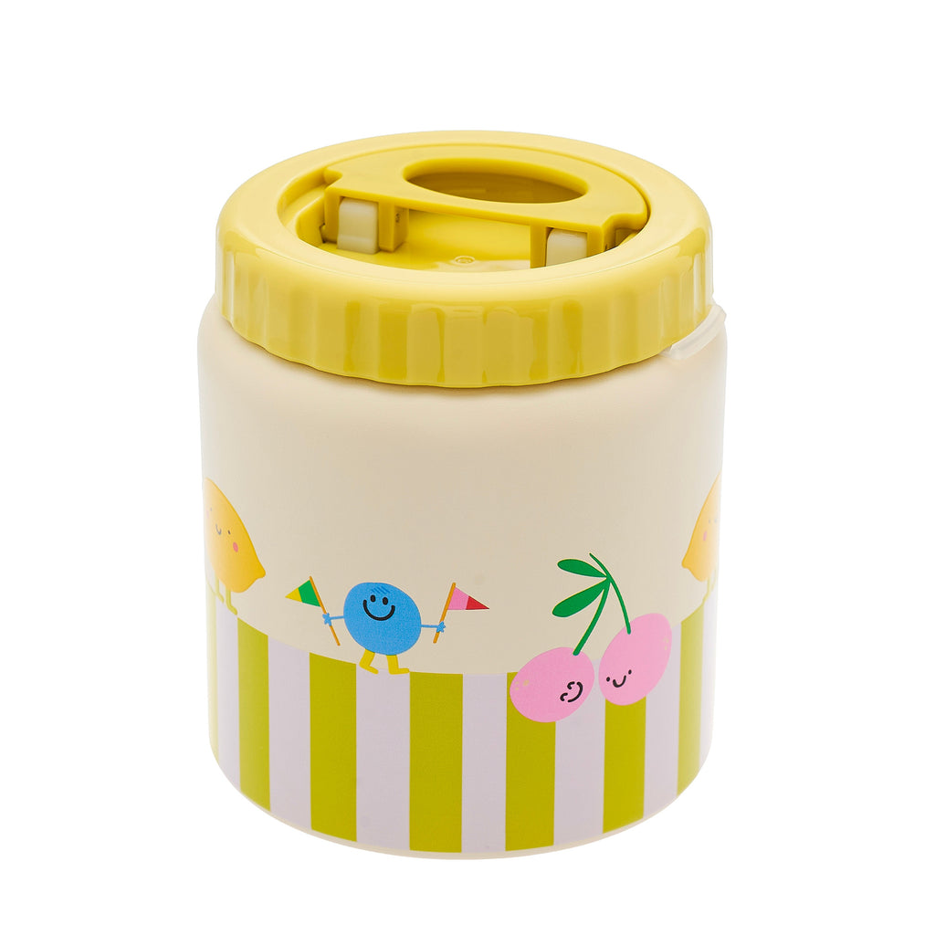 The Cotton Cloud Thermo Food Jar Cherry Pop met een ruime inhoud van 500 ml, bij De Gele Flamingo.
