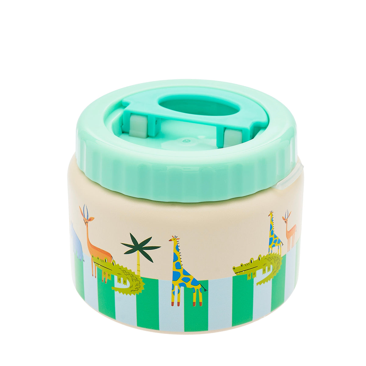 The Cotton Cloud Thermo Food Jar Croc Rock met 350 ml voor soep of pasta, bij De Gele Flamingo.