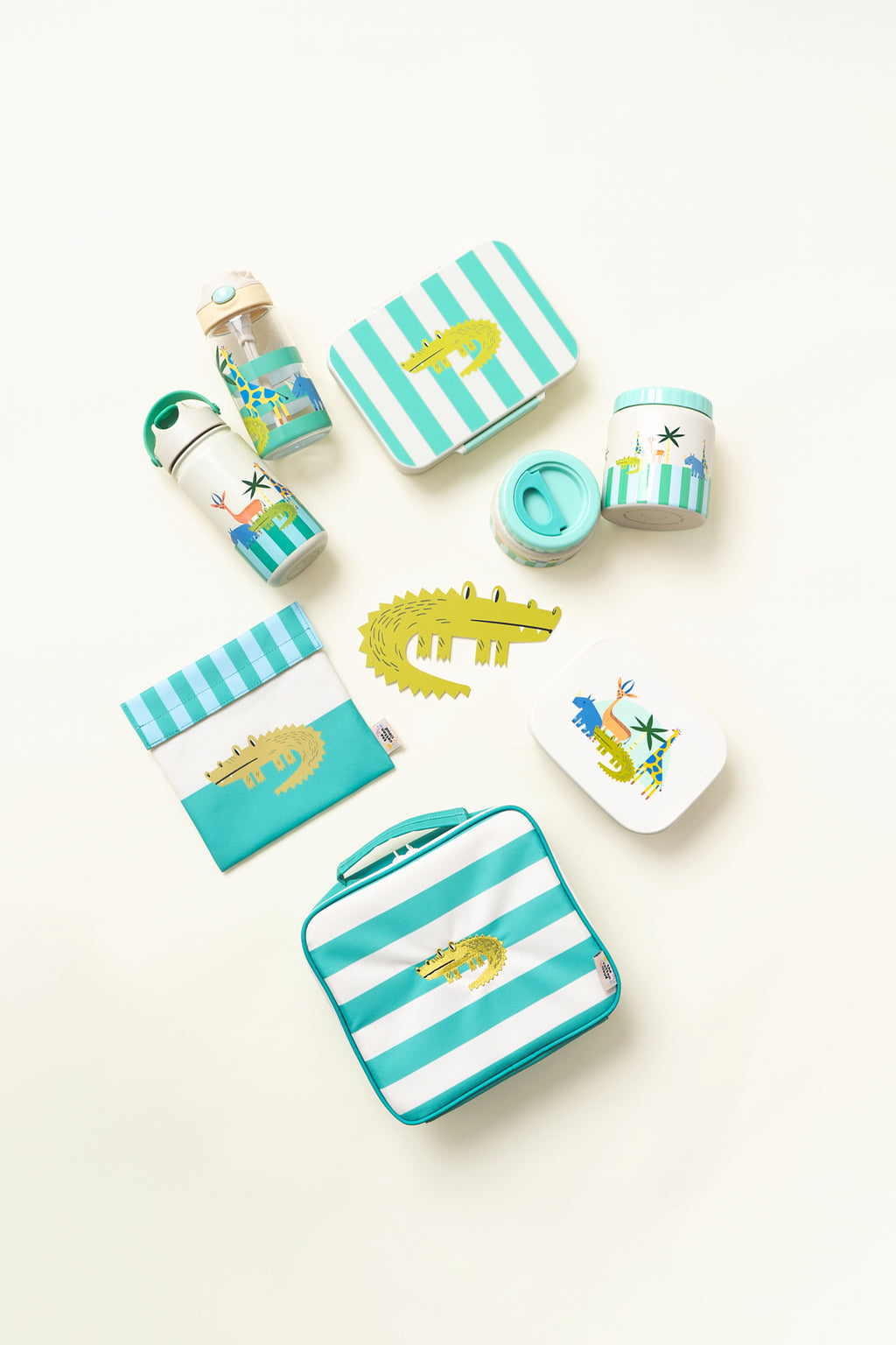 The Cotton Cloud Thermo Food Jar Croc Rock heeft een lekvrije en kindvriendelijke deksel, bij De Gele Flamingo.
