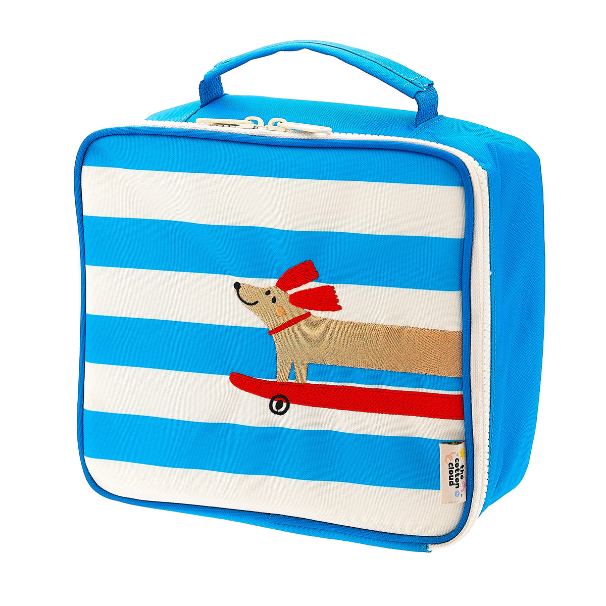 The Cotton Cloud thermische lunchtas Woof Gang met isotherme binnenvoering, bij De Gele Flamingo.