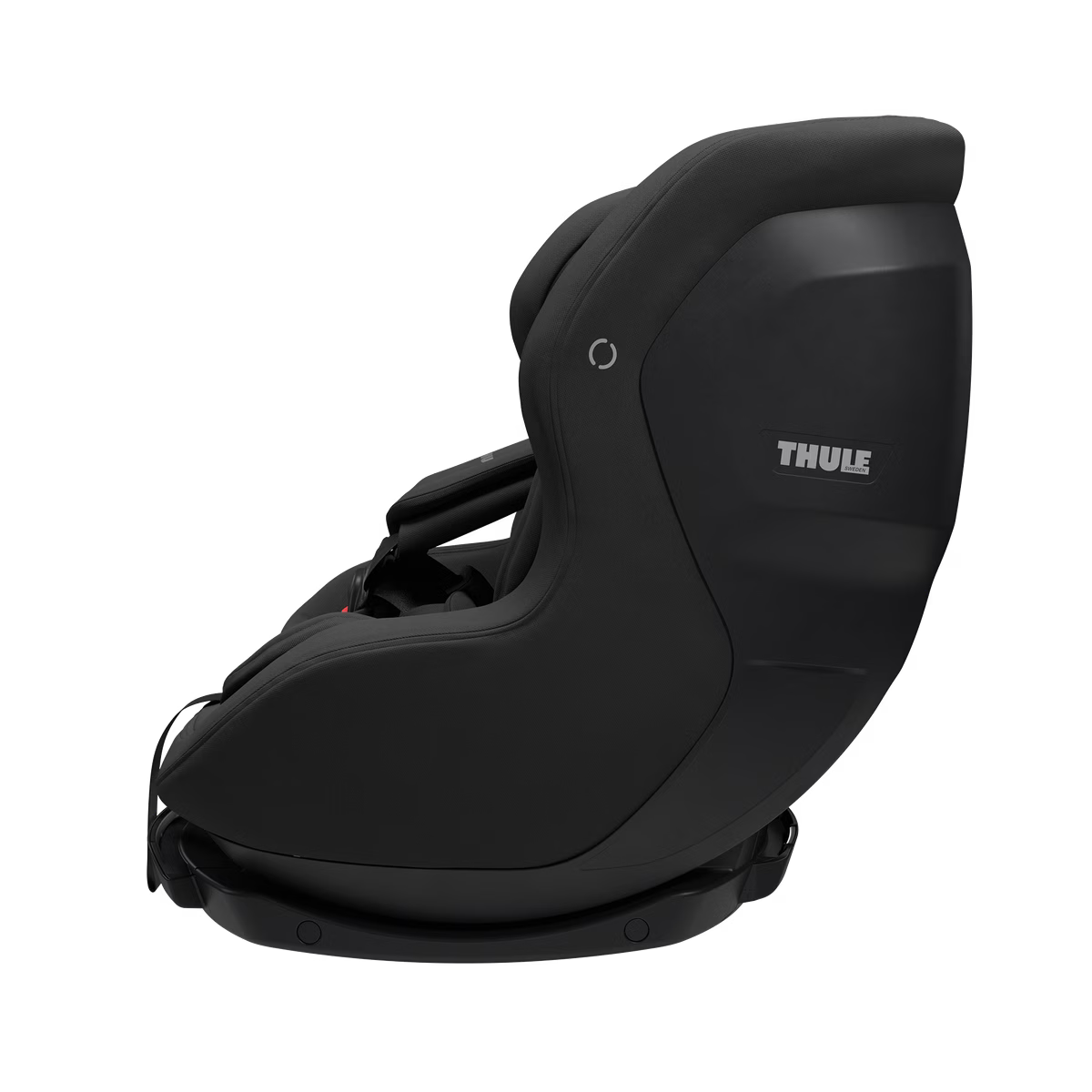 Thule Elm peuter autostoel in Black met 360 graden draaibare zit, bij De Gele Flamingo