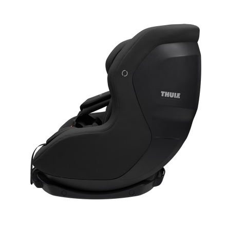 Thule Elm peuter autostoel in Black met 360 graden draaibare zit, bij De Gele Flamingo
