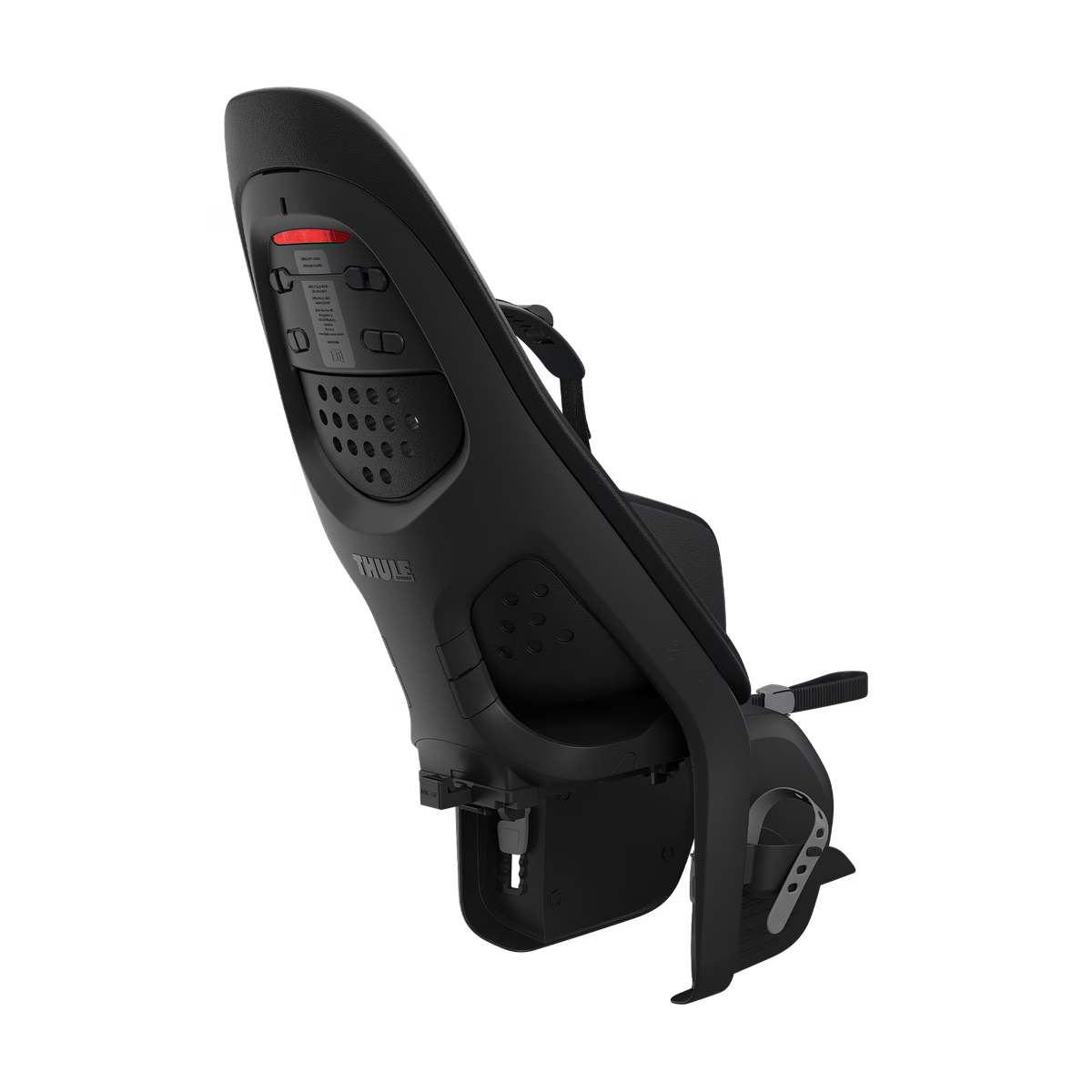 Thule Yepp 2 MIK HD fietsstoel achterop in Midnight Black, bij De Gele Flamingo.