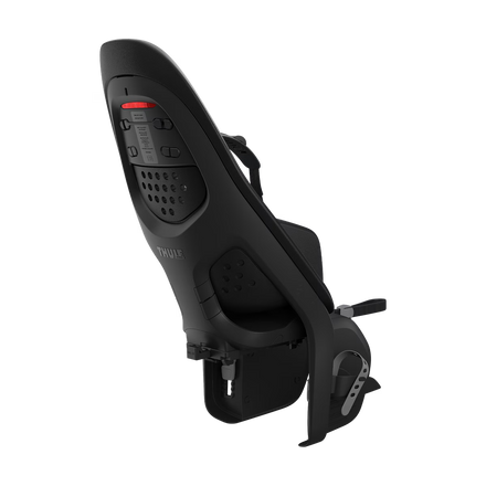 Thule Yepp 2 MIK HD Midnight Black met schokabsorberende zitting, bij De Gele Flamingo.