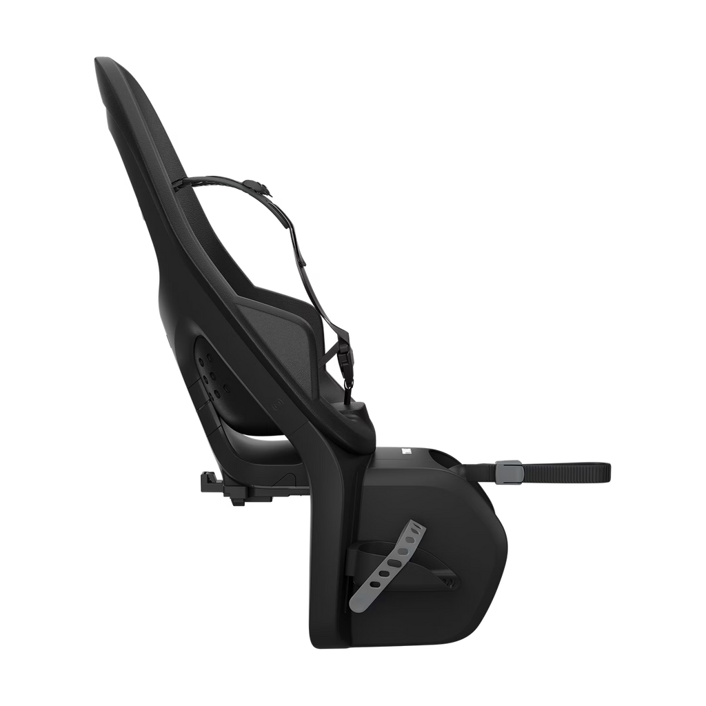 Thule Yepp 2 MIK HD Midnight Black met gewatteerde 5-puntsgordel, De Gele Flamingo.