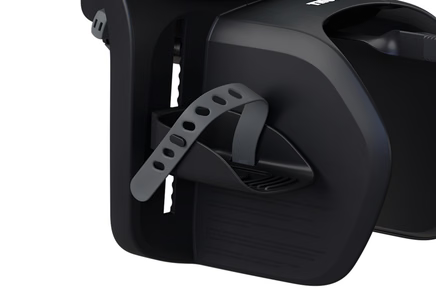Thule Yepp 2 MIK HD Nutria Green met bevestigingspunt voor een veiligheidslicht, De Gele Flamingo.