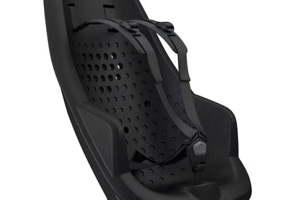 Thule Yepp 2 Maxi fietsstoel Midnight Black met een eigen gewicht van 3,5 kg, te vinden bij De Gele Flamingo.