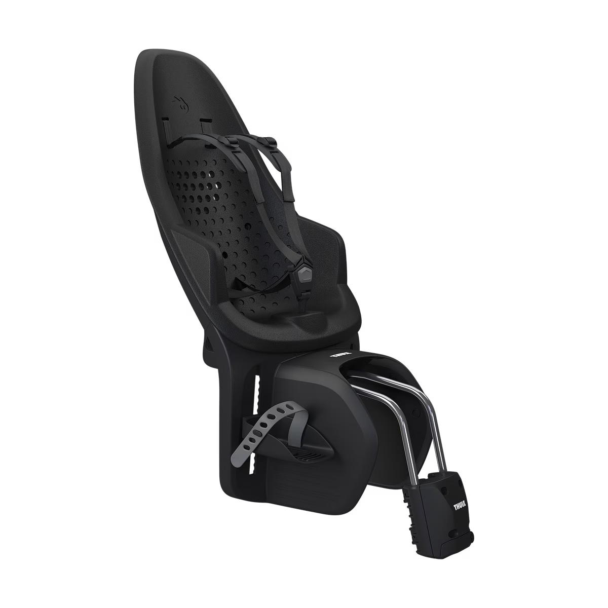 Thule Yepp 2 Maxi Fietsstoel Midnight Black voor montage achterop, De Gele Flamingo