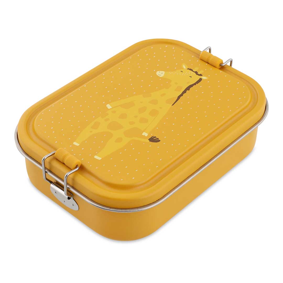 Trixie Brooddoos Groot Mr. Giraffe RVS lunchbox, vooraanzicht