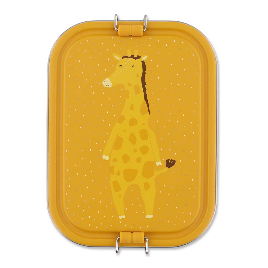 Trixie Brooddoos Groot Mr. Giraffe RVS lunchbox, vooraanzicht