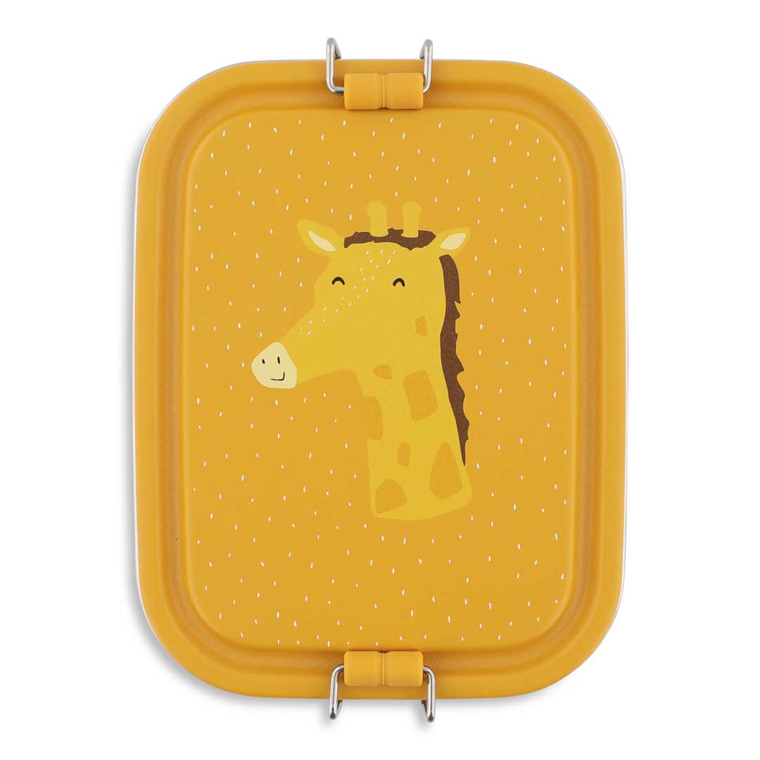 Trixie Brooddoos Klein Mr. Giraffe RVS broodtrommel, vooraanzicht