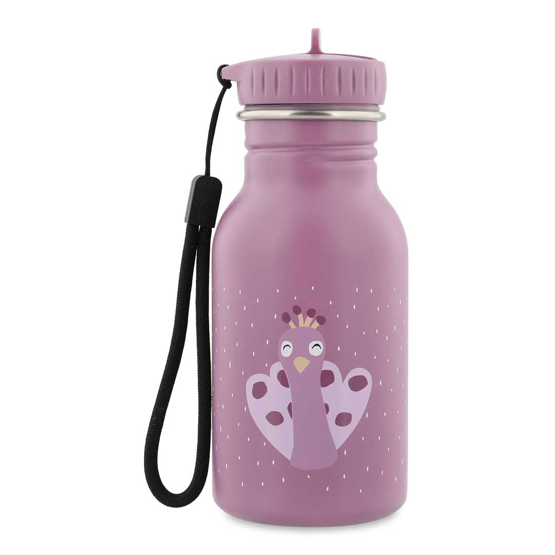 Trixie RVS Drinkfles 350 ml Mrs. Peacock, vooraanzicht