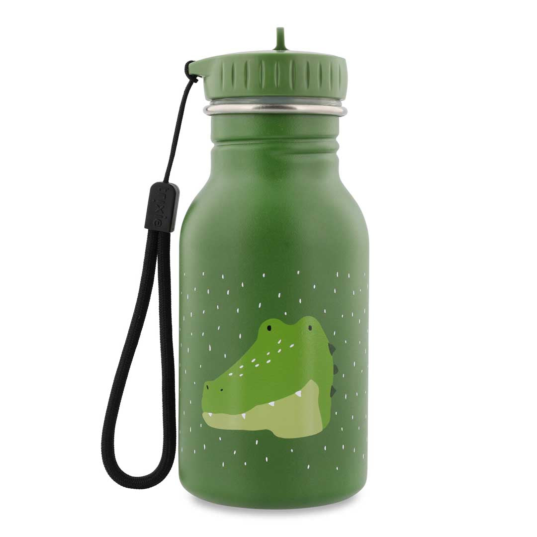 Trixie RVS Drinkfles 350 ml Mr. Alligator, vooraanzicht