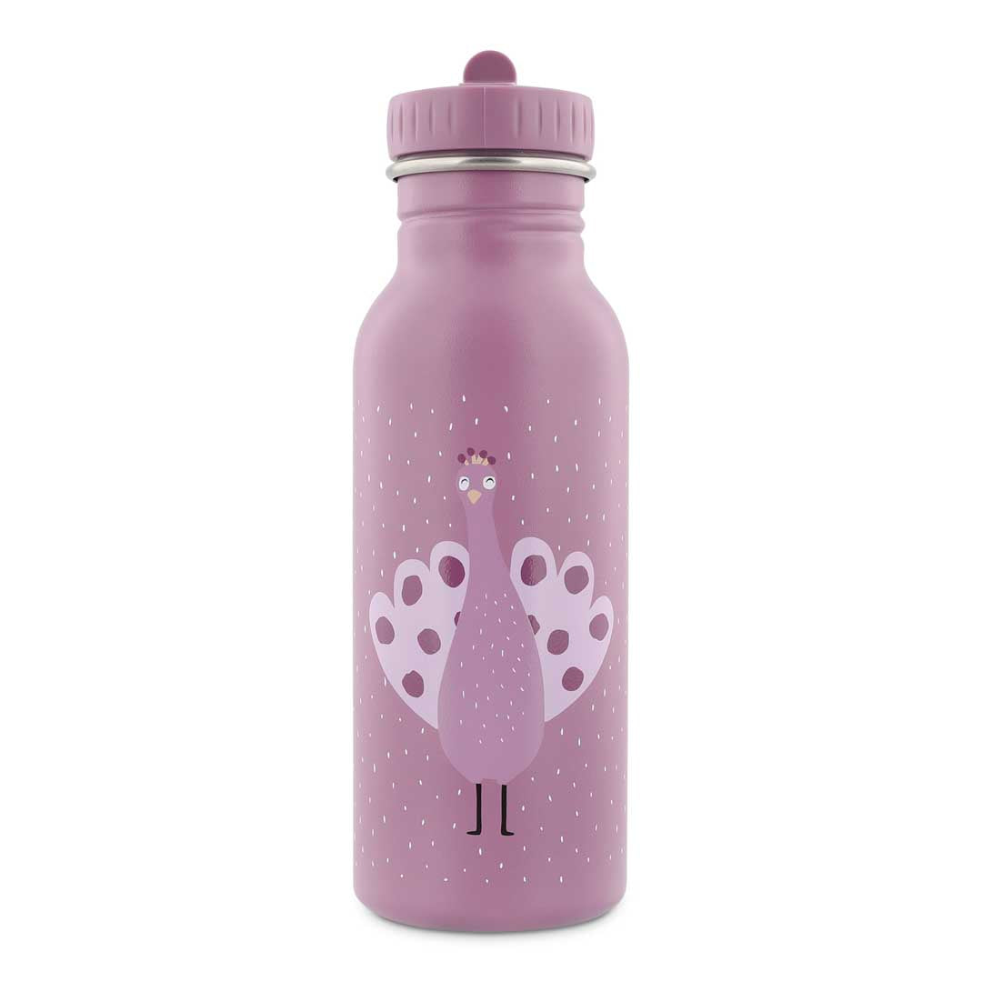 Trixie RVS Drinkfles 500 ml Mrs. Peacock, vooraanzicht