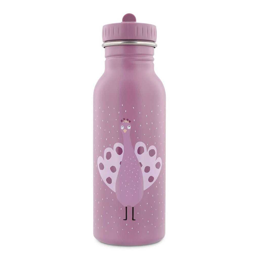 Trixie RVS Drinkfles 500 ml Mrs. Peacock, vooraanzicht