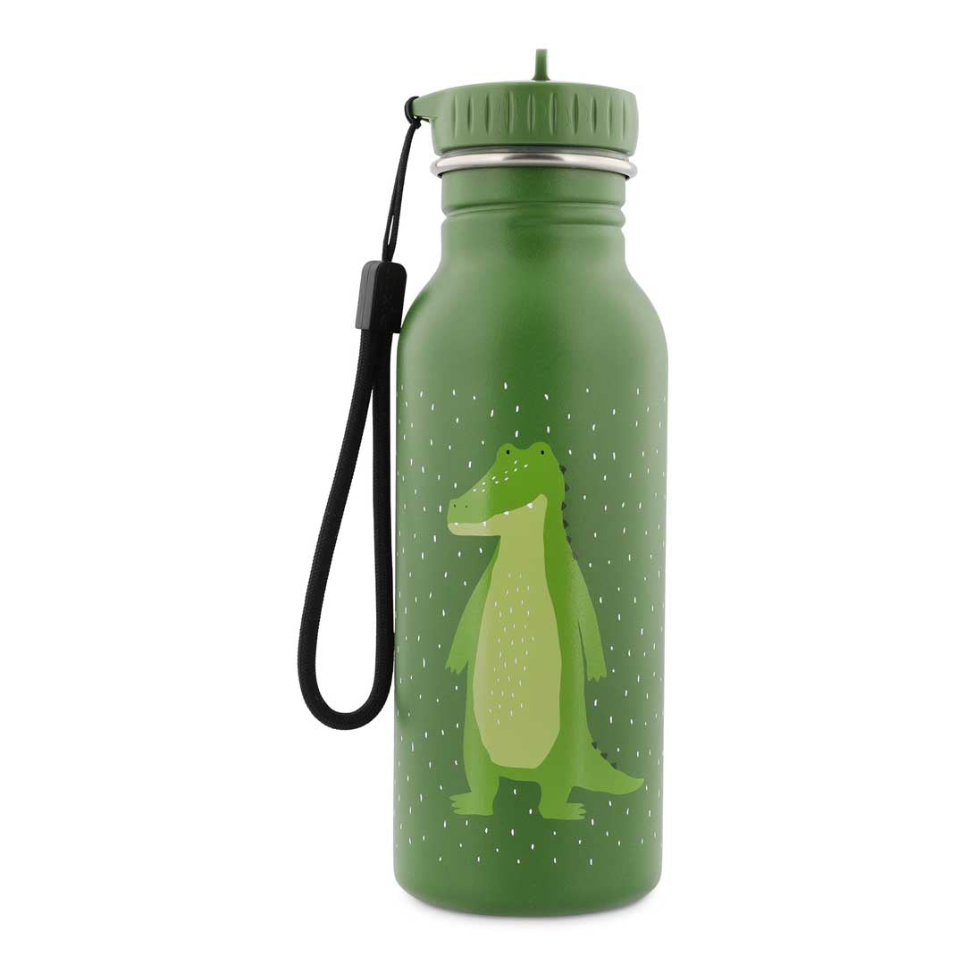 Trixie RVS Drinkfles 500 ml Mr. Alligator, vooraanzicht