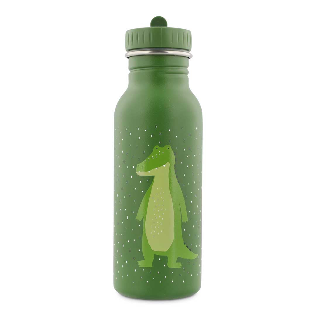 Trixie RVS Drinkfles 500 ml Mr. Alligator, vooraanzicht