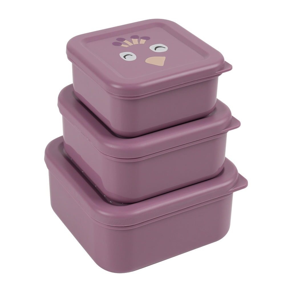 Trixie Snack Box Set Mrs. Peacock met drie snackdoosjes