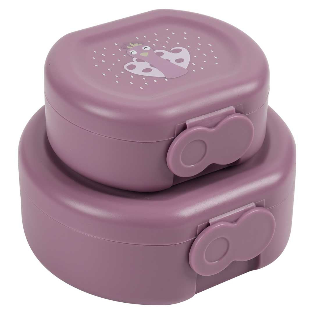 Trixie Snack Box Set met Clip Mrs. Peacock met twee snackdoosjes