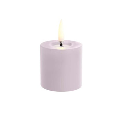 * Uyuni LED Kaars Pillar Melted Candle 5x4,5 cm | Nordic Light Lavender