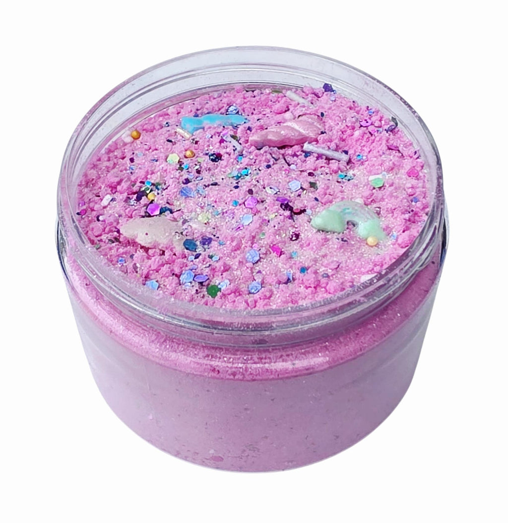 SensoryFun SensoryFizz Unicorn Sparkle in herbruikbare PET-pot met schroefdeksel, De Gele Flamingo