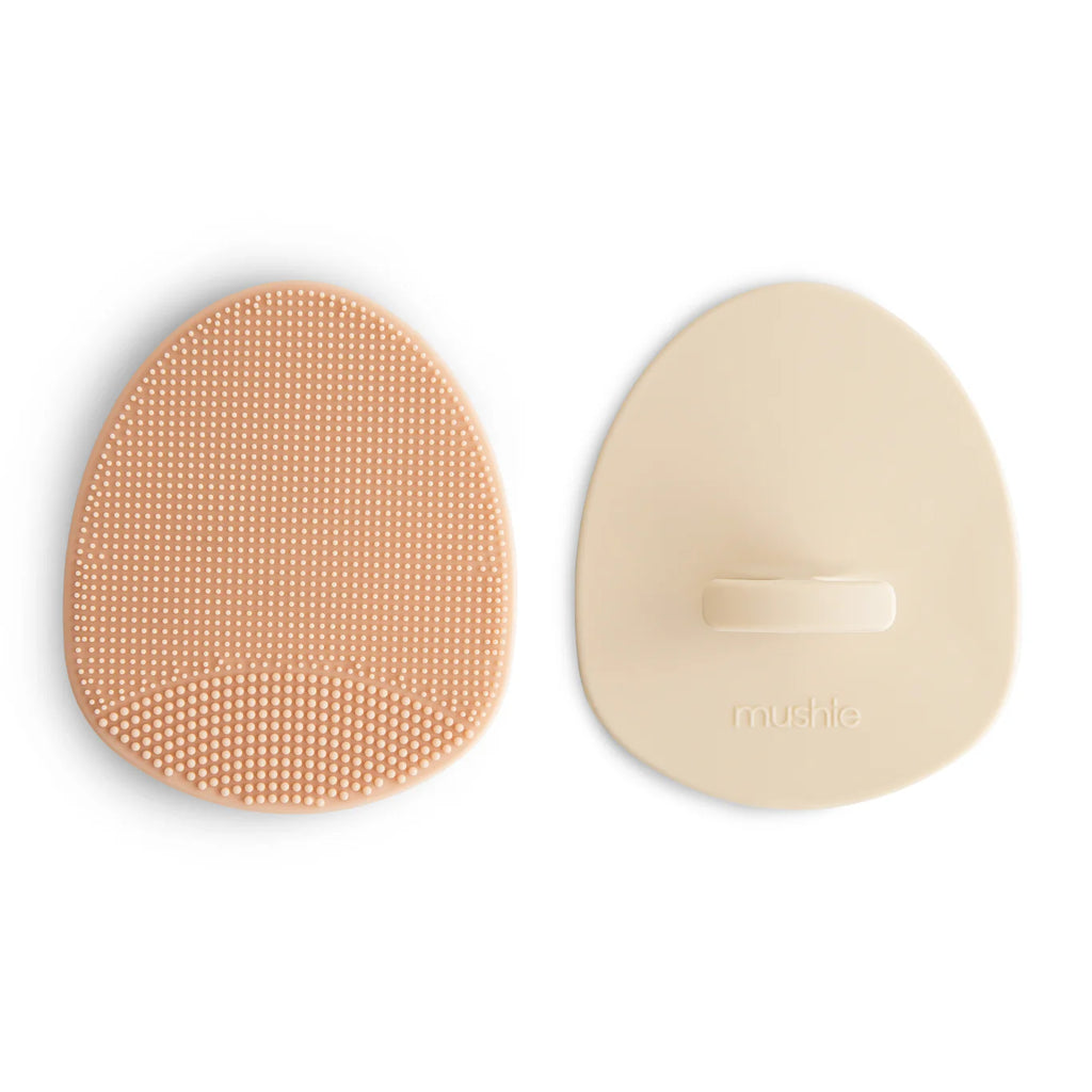 Mushie Cradle Borstel Melkkorstjes 2-Pack | Blush / Shifting Sand