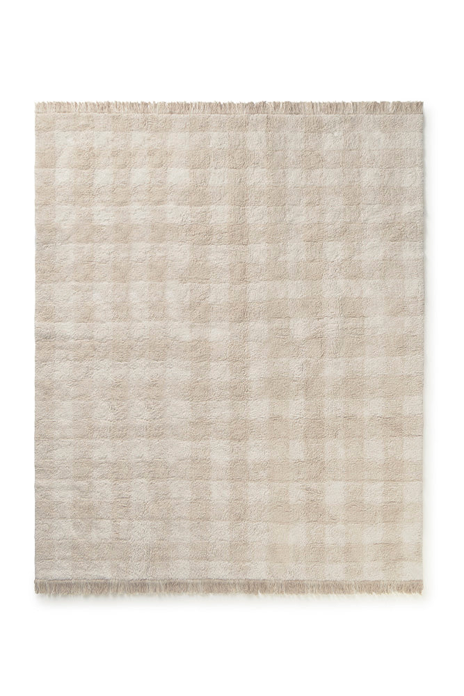 Lorena Canals machine wasbaar tapijt Vichy Ivory van 150x180 cm, groot kindertapijt bij De Gele Flamingo
