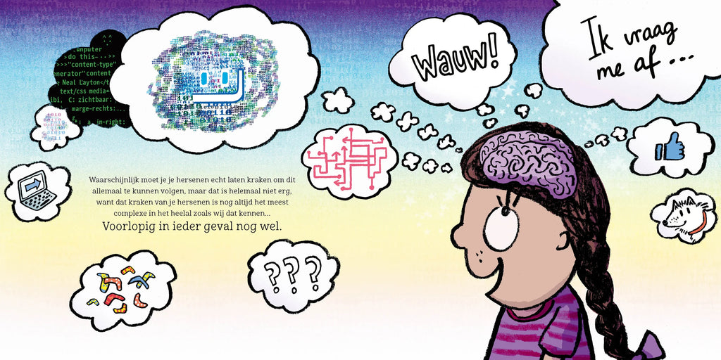 Boycott Wat is AI? weetjesboek over kunstmatige intelligentie voor nieuwsgierige kinderen vanaf 6 jaar, bij De Gele Flamingo.