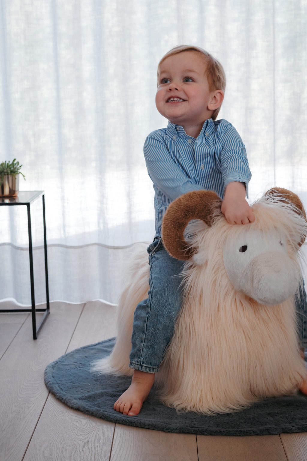 Wild & Soft Bouncy Ram meet ongeveer 50 x 40 x 55 cm, te koop bij De Gele Flamingo
